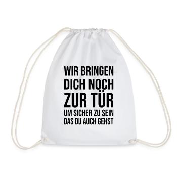 Abschiedsgeschenk Kollegen Jobwechsel - Turnbeutel - Weiß - Vorne