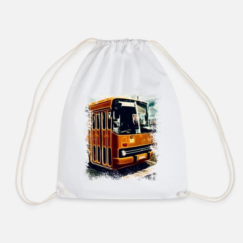 Vintage Ikarus Bus - Turnbeutel - Weiß