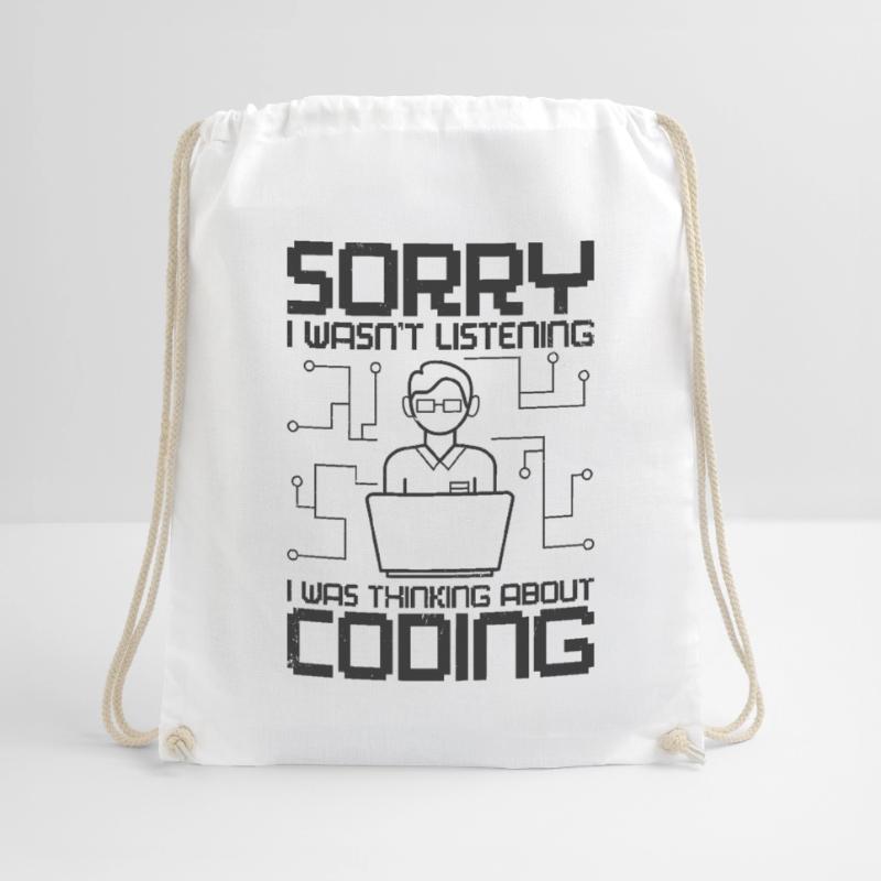 Programmierer Software Web Entwickler Coder Coding Turnbeutel