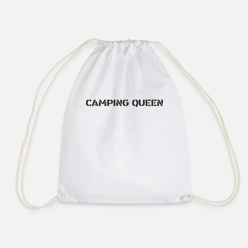Camping - Camping Queen - Turnbeutel - Weiß
