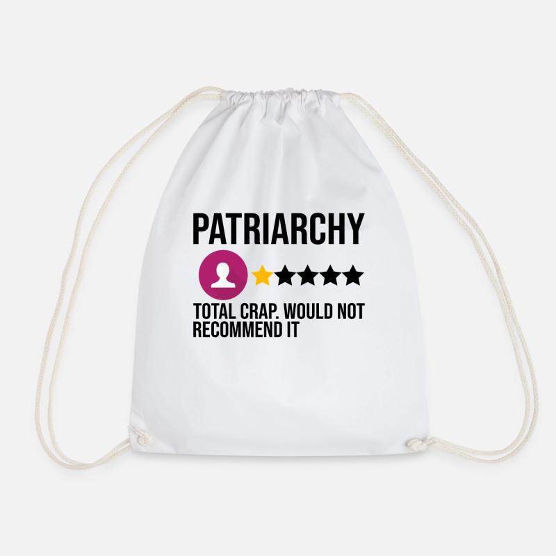Feministin Feminismus Emanzipation Geschenk - Turnbeutel - Weiß