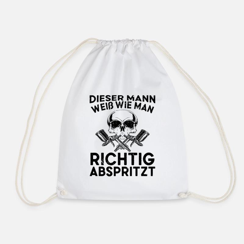 Maler und Lackierer Autolackierer Sprüche - Turnbeutel - Weiß