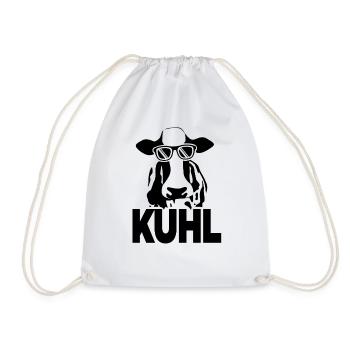 Kuhl Kuh Landwirt Bauer Bauernhof Kühe - Turnbeutel - Weiß - Vorne