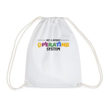 Autism Awareness Neurodiversity Autistic - Drawstring Bag - white - Front