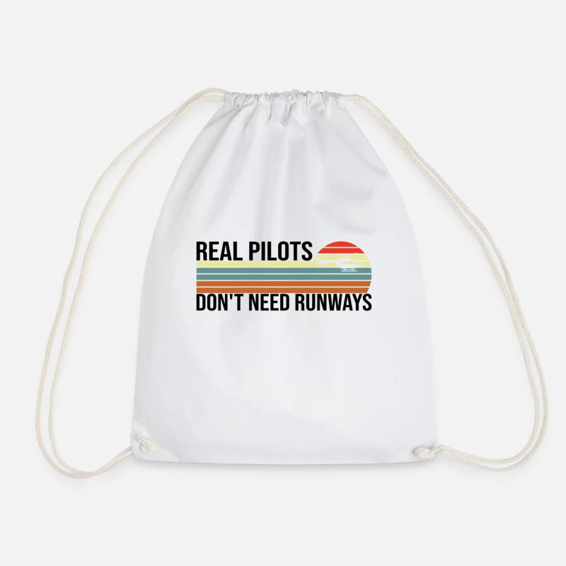 Hélicoptère pilote hélicoptère - Sac de sport léger - blanc