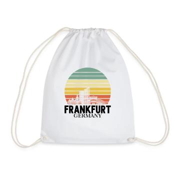 Frankfurt Hessen Frankfurter - Turnbeutel - Weiß - Vorne