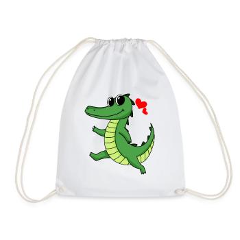 Crocodile - Sac de sport léger - blanc - Devant
