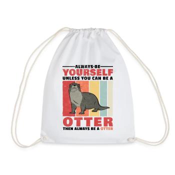 Loutre toi-même la loutre cadeau de loutre - Sac de sport léger - blanc - Devant