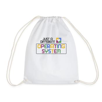 Autism Awareness Neurodiversity Autistic - Drawstring Bag - white - Front