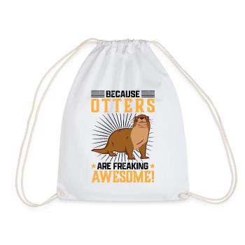 Otters are fantastic Sea otter Otters - Drawstring Bag - white - Front