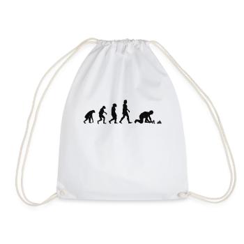 Paver Evolution Stone setter Paver - Drawstring Bag - white - Front
