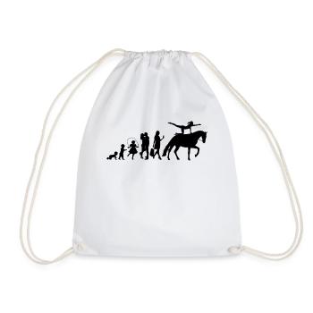 Chevaux Voltige Équitation Fille Volti Équitation - Sac de sport léger - blanc - Devant