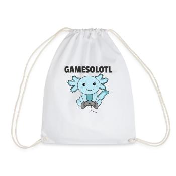 Axolotl Gamesolotl animaux doux pour les joueurs - Sac de sport léger - blanc - Devant