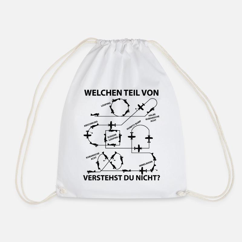 Modellflug Modellfliegen Kunstflug Modellflieger - Turnbeutel - Weiß