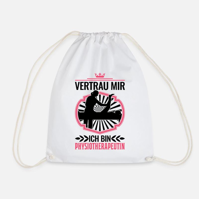 Vertrau mir Ich bin Physiotherapeut Physio - Turnbeutel - Weiß