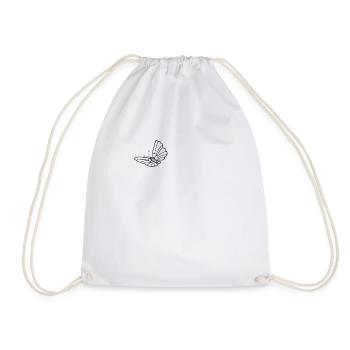 Butterfly Insect Butterflies - Drawstring Bag - white - Front
