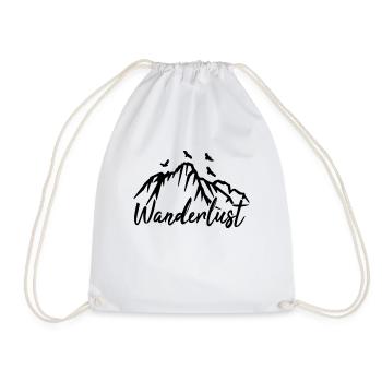 Wander - Drawstring Bag - white - Front