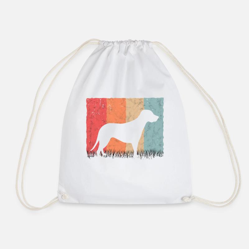 Brandlbracke Retro Bracke Hund Jagdhund - Turnbeutel - Weiß