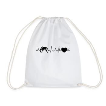 Tarantel Coeur araignée ornithologique Terrarium - Sac de sport léger - blanc - Devant