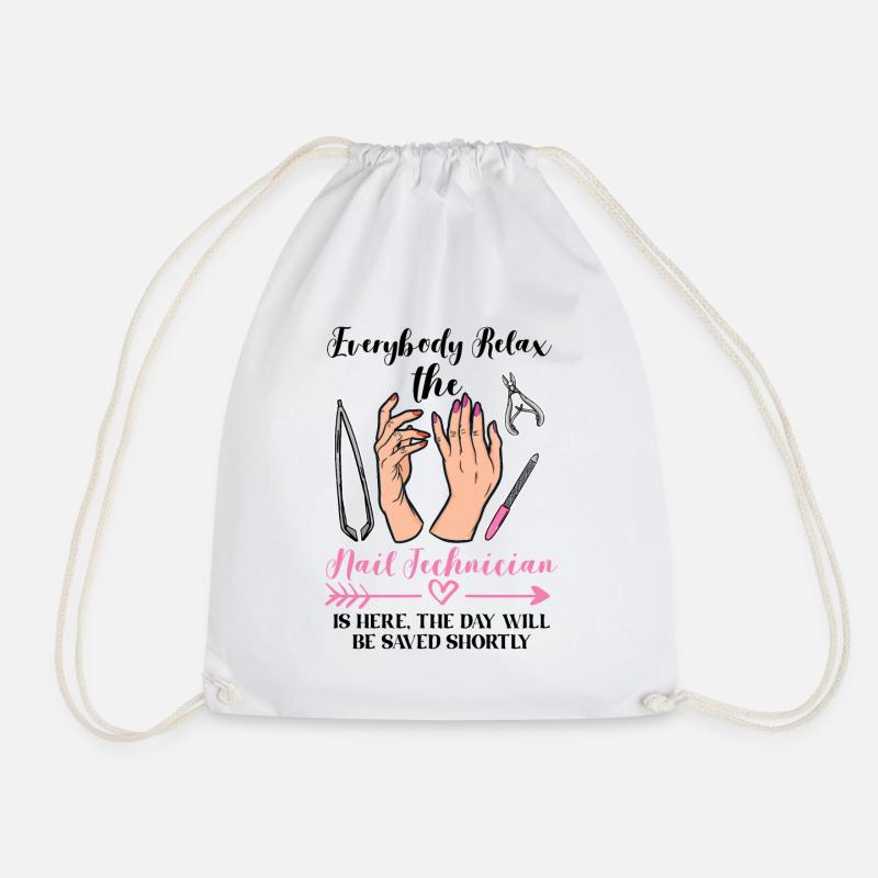 Nagel Techniker Nagel Tech Manicurist Maniküre - Turnbeutel - Weiß