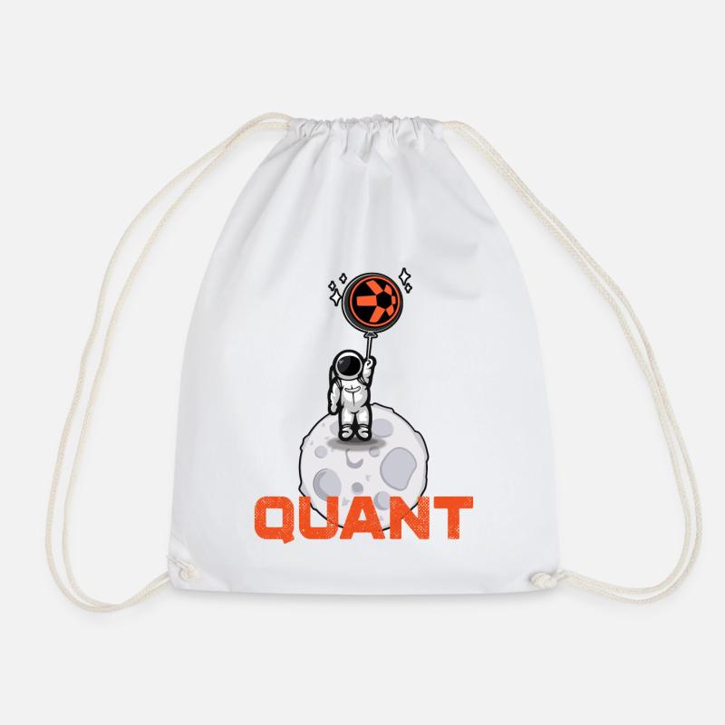Quant crypto shirt Crypto Blockchain Money Gift - Drawstring Bag - white