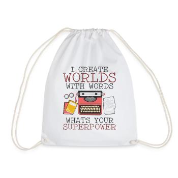 Écrivain auteur Livre Écriture Littérature - Sac de sport léger - blanc - Devant