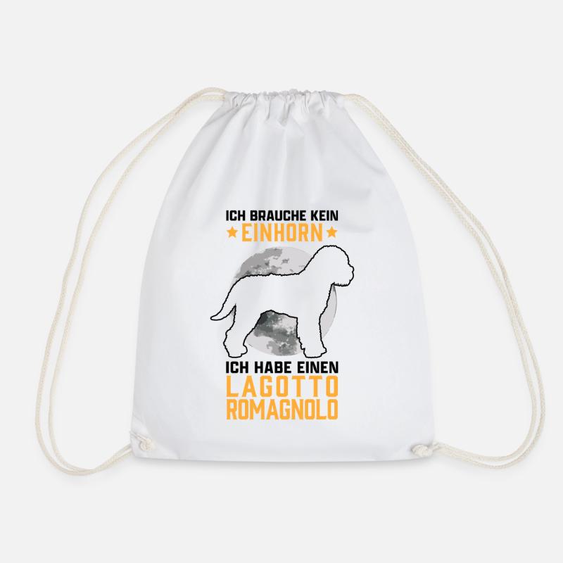 Lagotto Romagnolo kein Einhorn Trüffelhund Spruch - Turnbeutel - Weiß