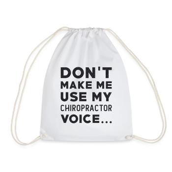 Chiropraktik Chiropraktiker Coole Geschenkidee - Turnbeutel - Weiß - Vorne