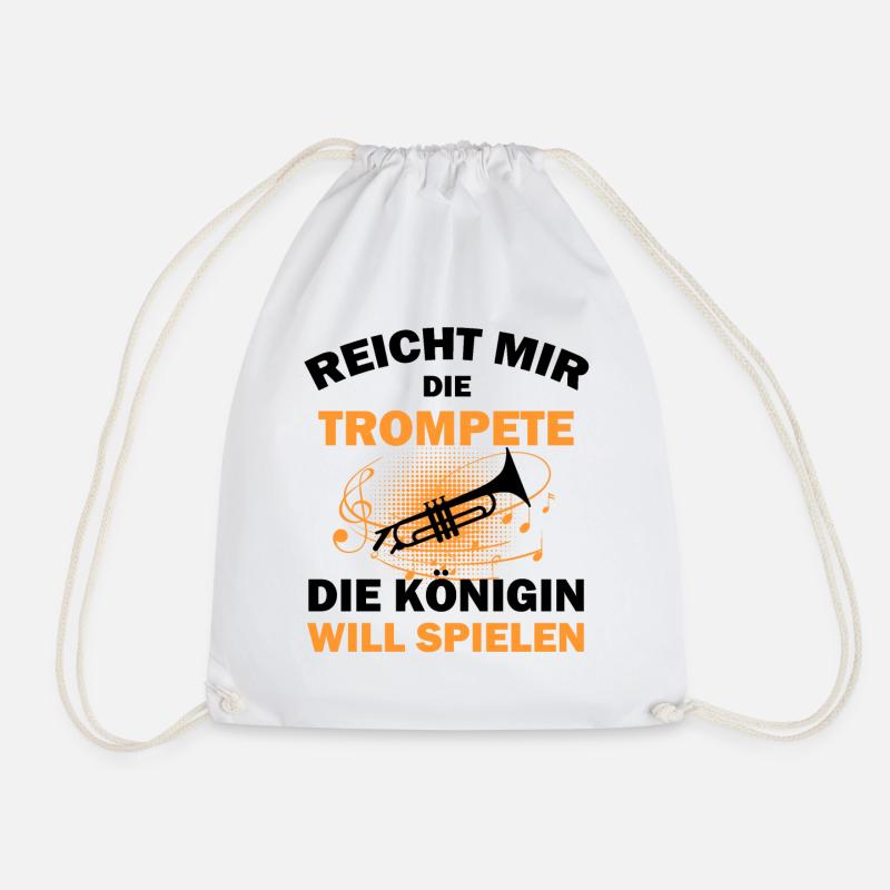 Trompete Trompeter - Turnbeutel - Weiß