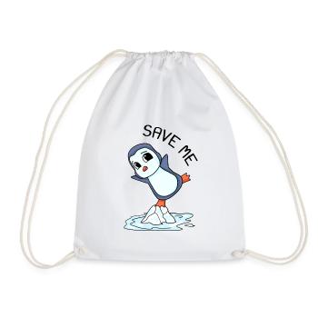 Environment Climate change Climate protection - Drawstring Bag - white - Front