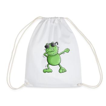Grenouille cool avec des lunettes de soleil Make the Dab Dance - Sac de sport léger - blanc - Devant
