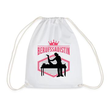 Berufssadistin Physiotherapeut Physio - Turnbeutel - Weiß - Vorne