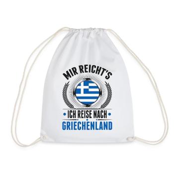 Griechenland Urlaub Rhodos Kreta Reise - Turnbeutel - Weiß - Vorne