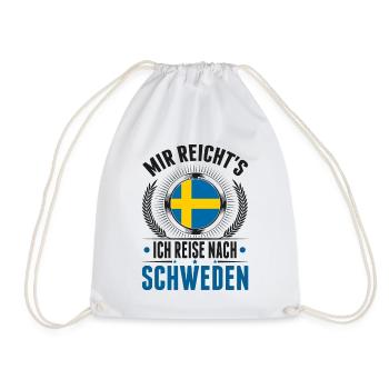 Mir reicht's Ich reise nach Schweden - Turnbeutel - Weiß - Vorne