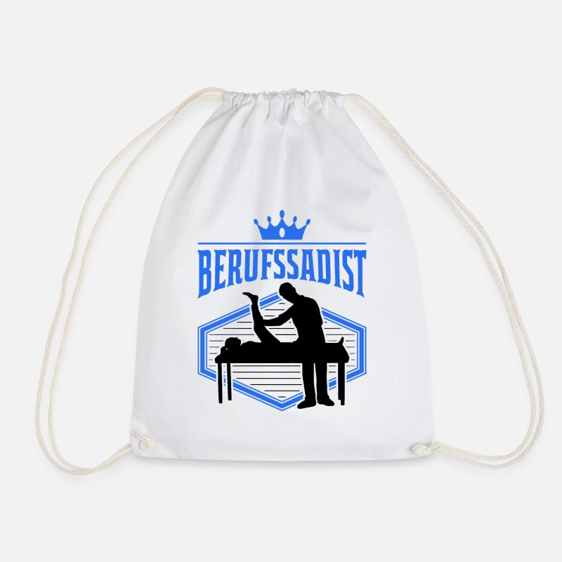 Berufssadist Physiotherapeut Physiotherapie Physio - Turnbeutel - Weiß