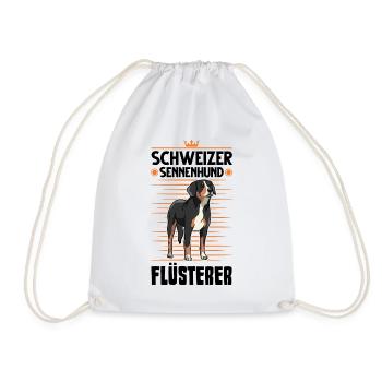 Schweizer Sennenhund Flüsterer - Turnbeutel - Weiß - Vorne