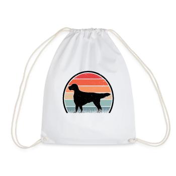 English Setter Retro Englischer Setter Vintage - Drawstring Bag - white - Front