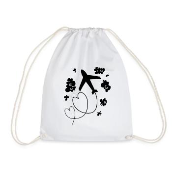 Avion - Sac de sport léger - blanc - Devant