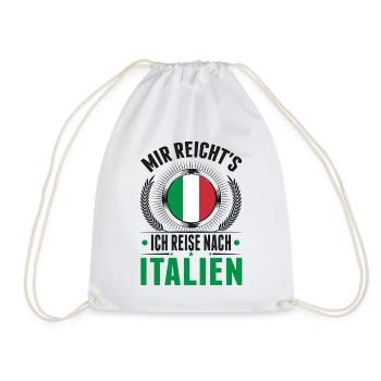 Italien Urlaub Bibione Reise Lignano Geschenk - Turnbeutel - Weiß - Vorne