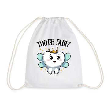 Tooth fairy - Drawstring Bag - white - Front