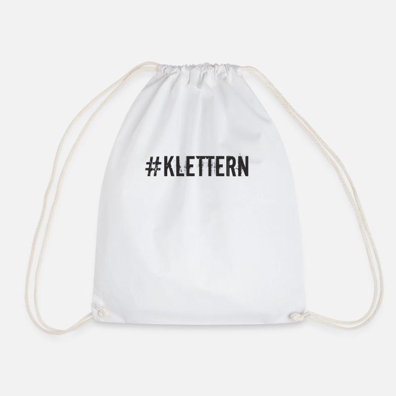 Klettern - #Klettern - Turnbeutel - Weiß