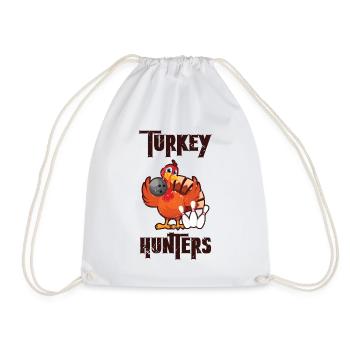 Turkey Hunters Bowler Bowling Thanksgiving - Turnbeutel - Weiß - Vorne