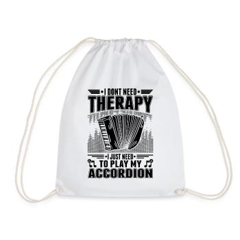 Accordion Accordion Accordionist - Drawstring Bag - white - Front