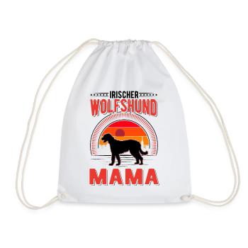 Irischer Wolfshund Mama Irish Wolfhound - Turnbeutel - Weiß - Vorne