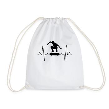 Skater Skate Heartbeat - Sac de sport léger - blanc - Devant