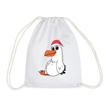 Noël mouette - Sac de sport léger - blanc - Devant