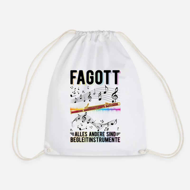 Fagott Begleitinstrumente Fagottist - Turnbeutel - Weiß