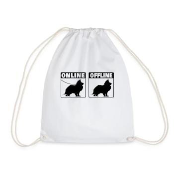 Sheltie Berger Chien en ligne Shetland Sheepdog - Sac de sport léger - blanc - Devant