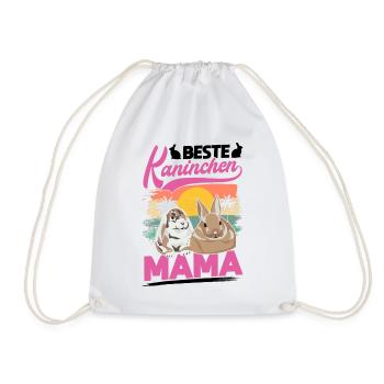 Beste Kaninchen Mama Häschen Hase Kaninchen - Turnbeutel - Weiß - Vorne