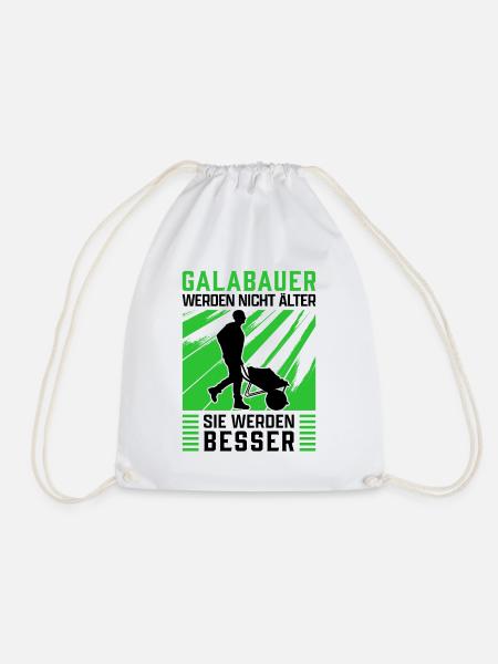 Galabauer werden besser Gärtner Galabau - Turnbeutel - Weiß